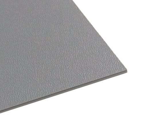 Plastic plate ABS/ASA medium grained 2mm Gray 500 x 300 mm | az-reptec
